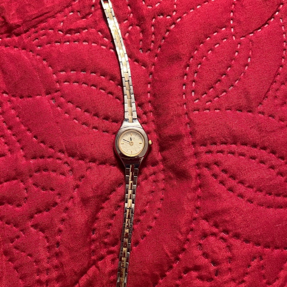 Citizens plated two tone bracelet watch